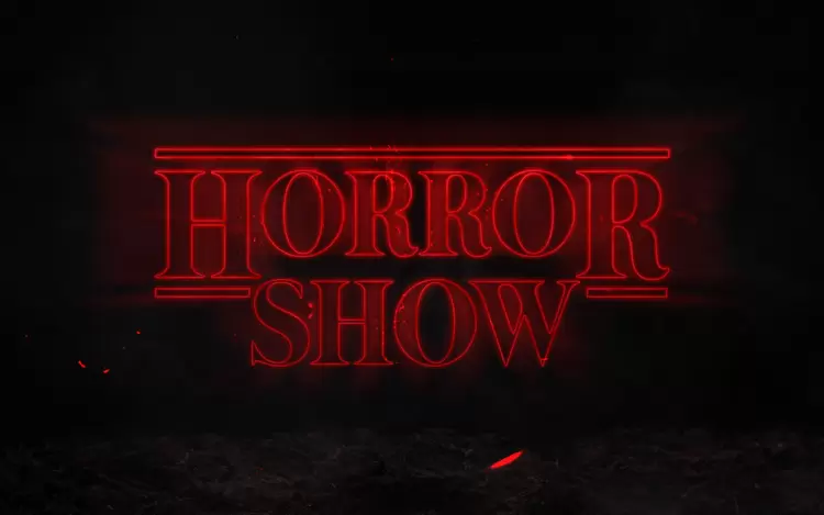 HORROR SHOW Text Effect