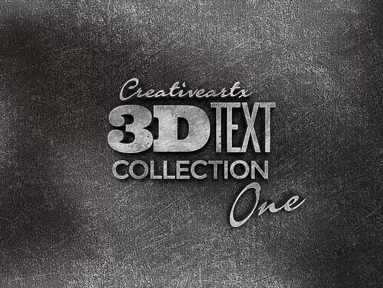 3D TEXT COLLECTION Text Effect