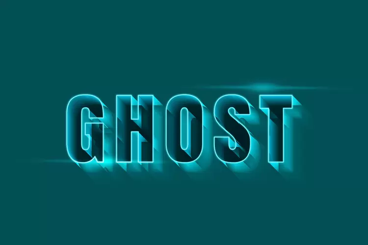GHOST Text Effect