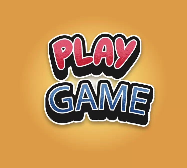 PLAY GAME Text Effect