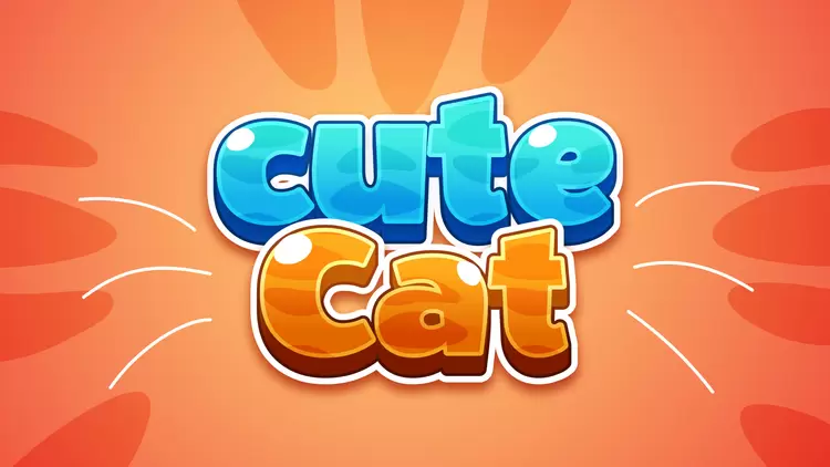 CUTE CAT Text Effect