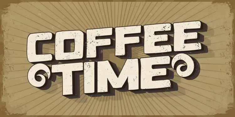 COFFEE TIME Text Effect