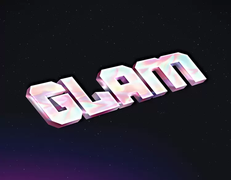 GLAM Text Effect