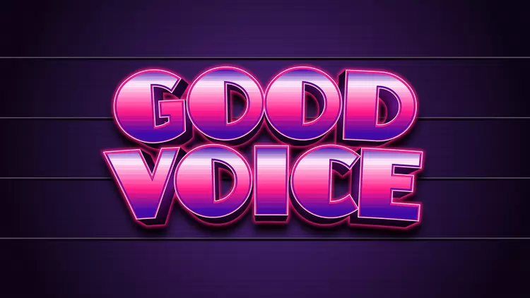 GOOD VOICE Text Effect