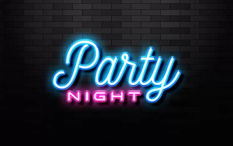PARTY NIGHT Text Effect