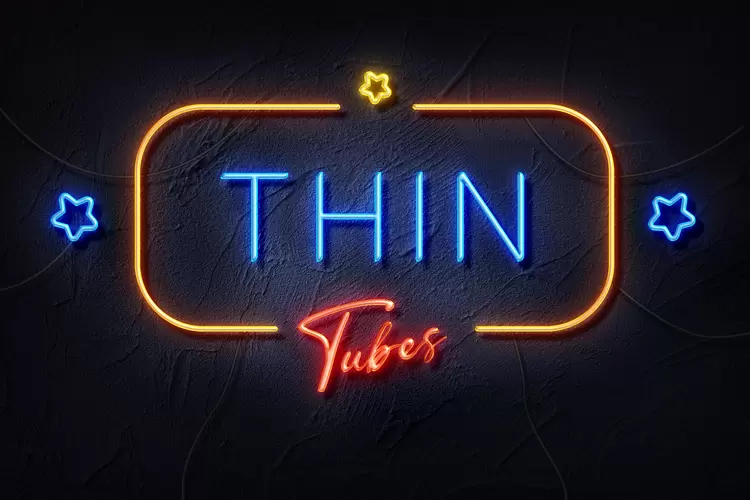THIN Text Effect