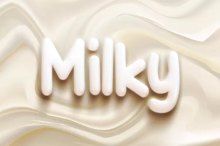 MILKY Text Effect
