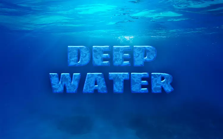 DEEP WATER Text Effect