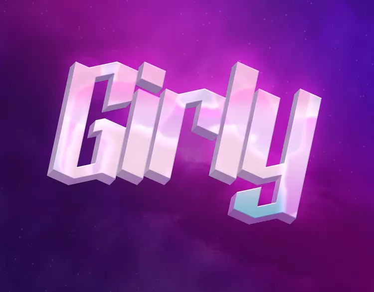 GIRLY Text Effect