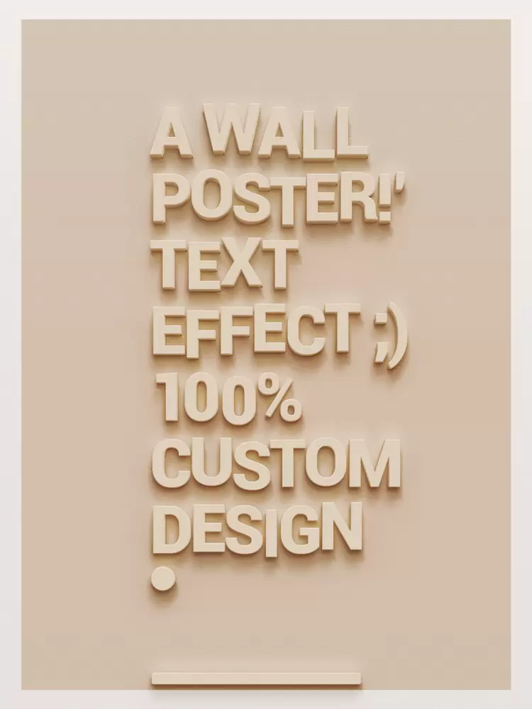 A WALL POSTER TEXT EFFECT Text Effect