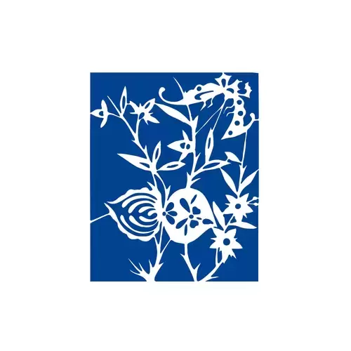 Blue And White Porcelain Pattern Illustration Material