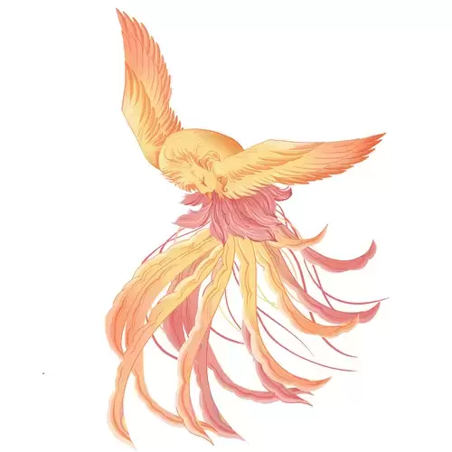 Legendary Animal,Vermilion Bird Illustration Material