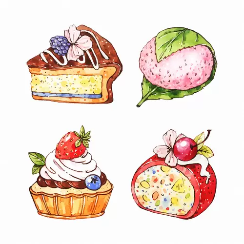 Japanese food Illustration Material