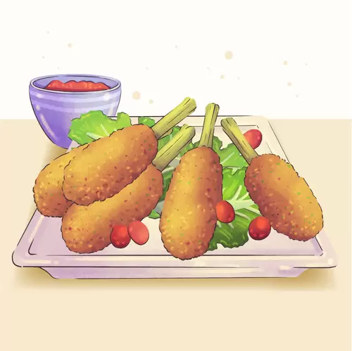 Local cuisine Illustration Material