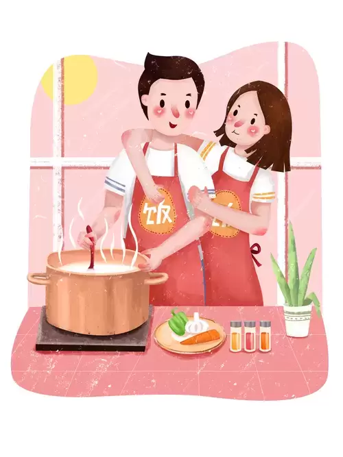 Valentine's Day Illustration Material