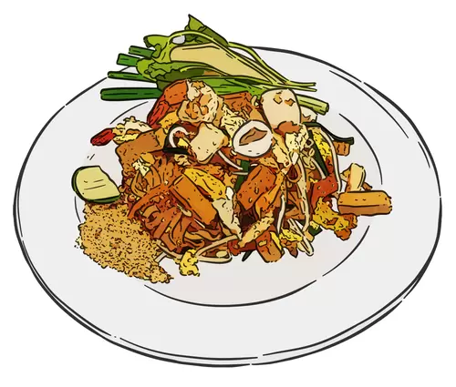 Thai food Illustration Material