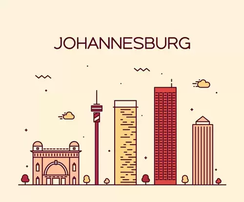 Global City,Johannesburg Illustration Material