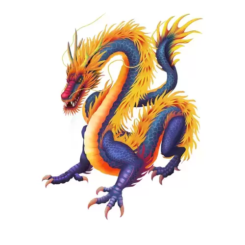 Legendary Animal,Azure Dragon Illustration Material