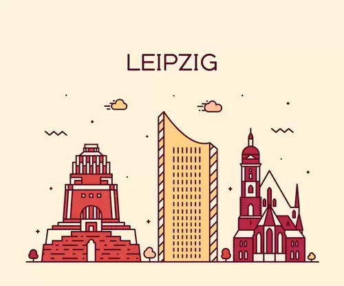 Global City,Leipzig Illustration Material