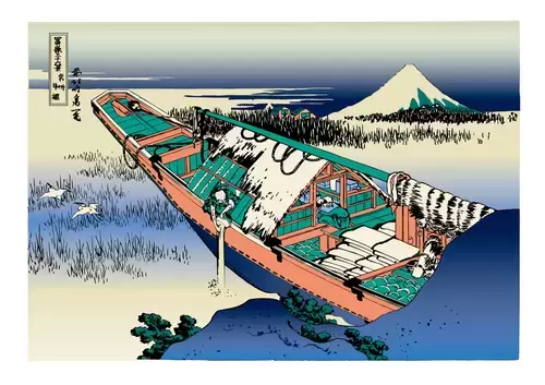 Japanese Ukiyo-e Illustration Material