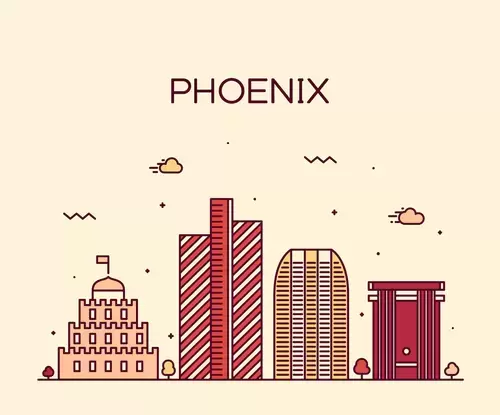 Global City,Phoenix Illustration Material