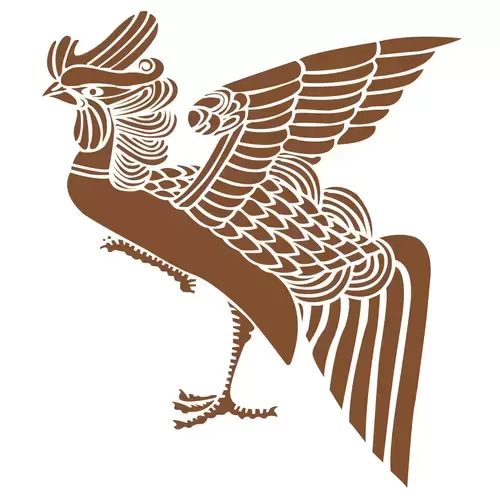 Ancient Auspicious Animals Pattern,Phoenix Illustration Material