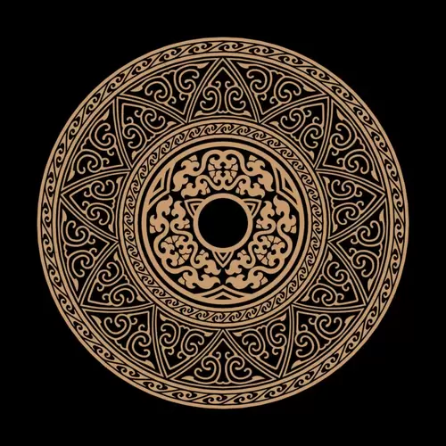 Chinese classical circular pattern, Illustration Material