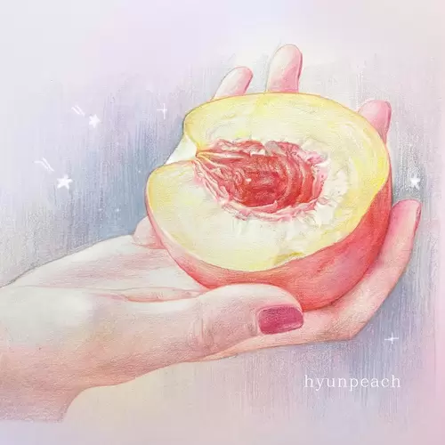 Beautiful Girl,Peach Illustration Material