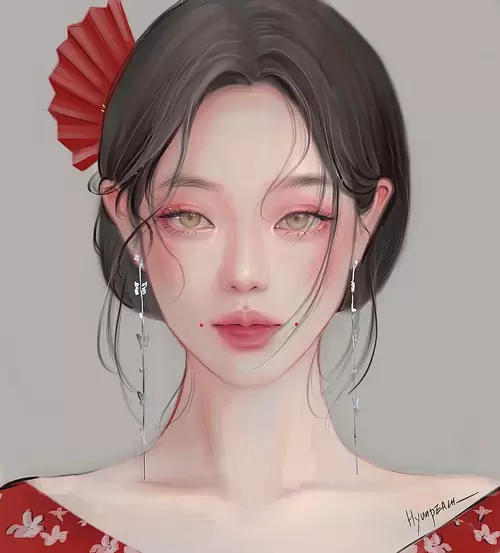 Beautiful Girl,See Through Illustration Material