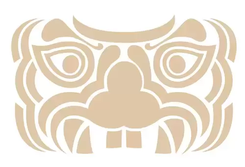 Animal Head Totem Pattern Illustration Material