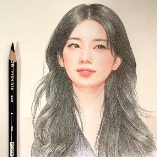 Beautiful Girl,Sketch Illustration Material