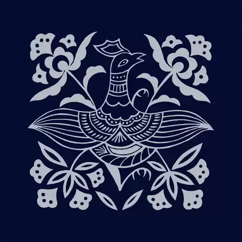 Batik patterns,Phoenix Illustration Material