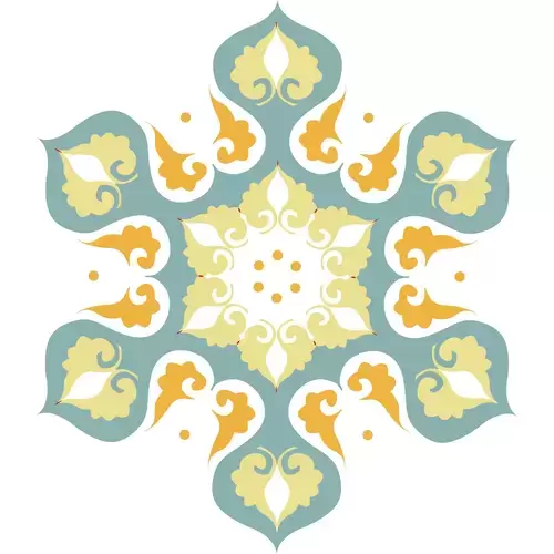 Symmetrical Pattern Illustration Material