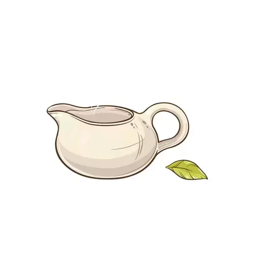 Tea Set Icon Illustration Material