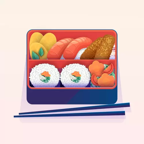 Japanese food Illustration Material