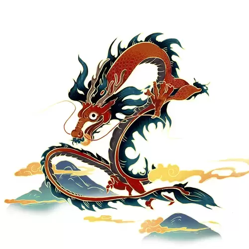 Chinese Dragon Illustration Material