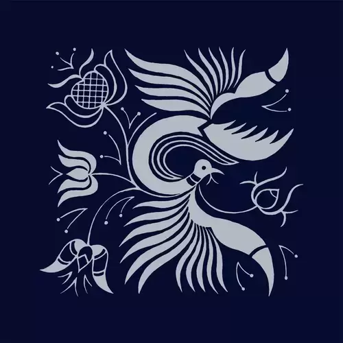 Batik patterns,Phoenix Illustration Material