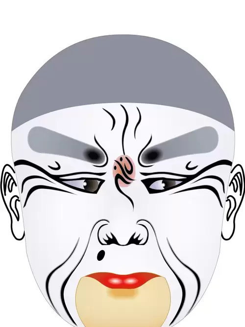 Peking Opera Masks Illustration Material