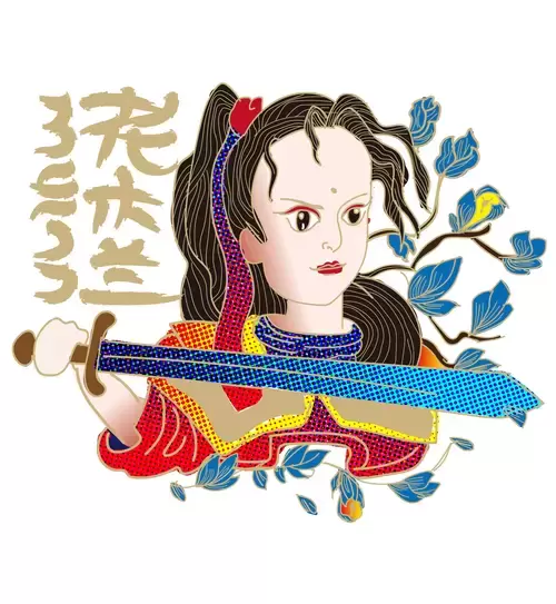 Girl in hanfu Illustration Material