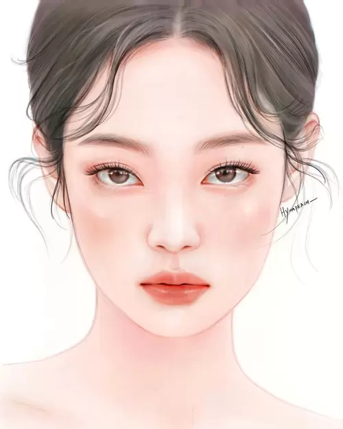 Beautiful Girl,Pure Illustration Material