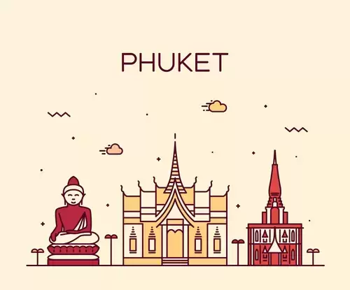 Global City,Phuket Illustration Material