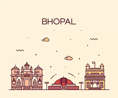 Global City,Bhopal Illustration Material