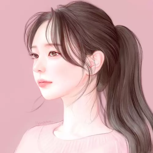 Beautiful Girl,Youthful And Beautiful Illustration Material