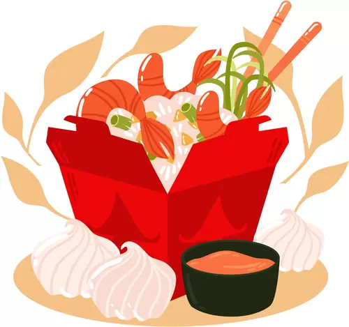 Local cuisine Illustration Material