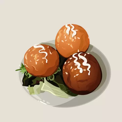 Japanese food Illustration Material
