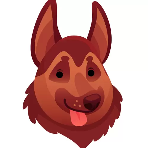 Dog, Avatar Illustration Material