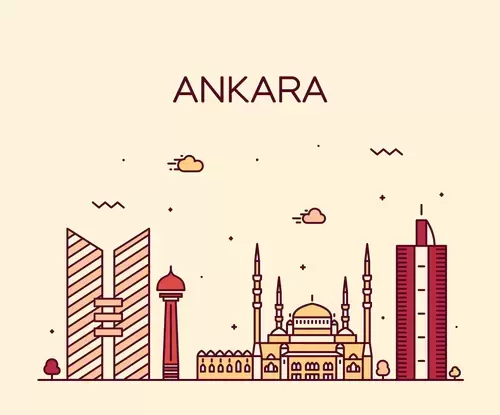 Global City,Ankara Illustration Material