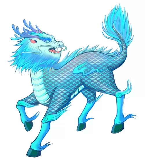 Legendary Animal,Kirin Illustration Material