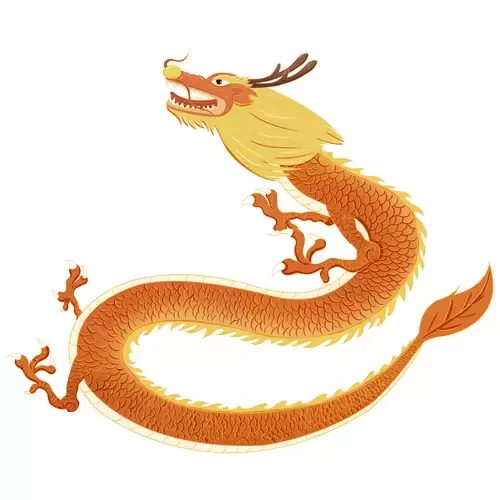 Chinese Dragon Illustration Material