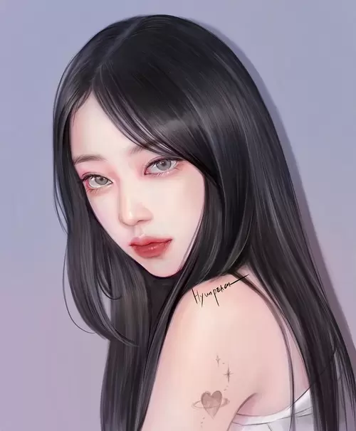 Beautiful Girl,Charming Eyes Illustration Material